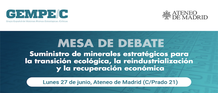 El GEMPE y la ATE analizaron en una Mesa de Debate el suministro de minerales estratégicos en España